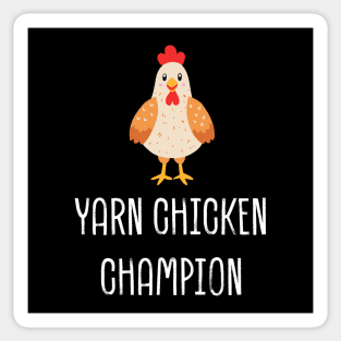 yarn chicken champion Sticker